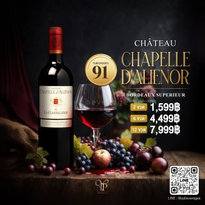 CHATEAU CHAPELLE D'ALIENOR ปี 2015🍷🇫🇷 การันตีความอร่อยด้วยคะแนน 91 POINT!