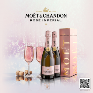 MOËT & CHANDON ROSE IMPERIAL แชมเปญกุหลาบสุดปัง พร้อมส่ง ราคาถูกที่สุด