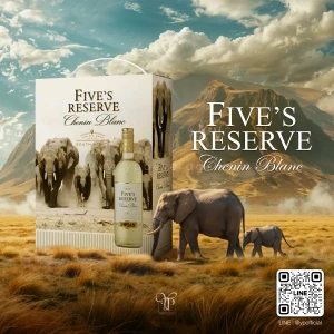 FIVE'S RESERVE CHENIN BLANC ไวน์ขาวกล่องช้าง 3L คุ้มจุใจ